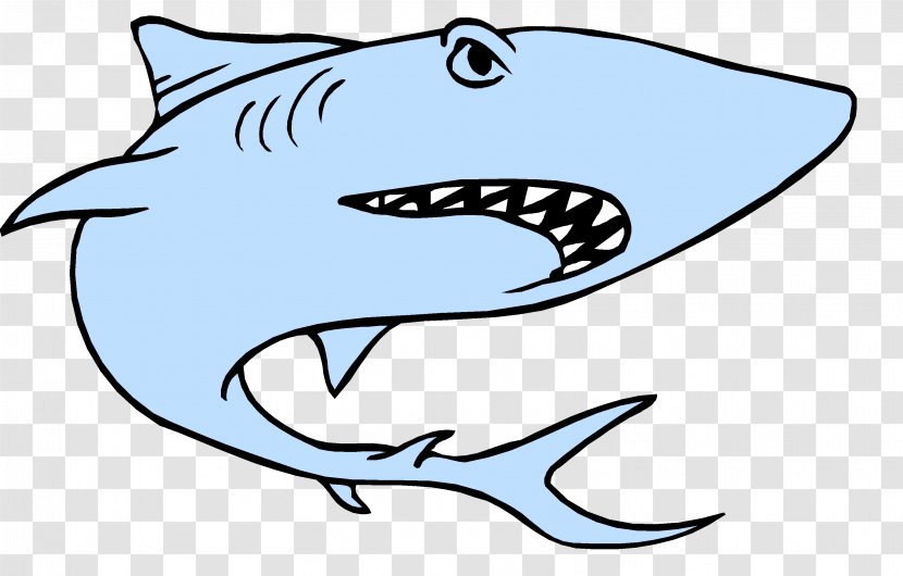 Shark Coloring Book Drawing Clip Art - Black - Cartoon Transparent PNG