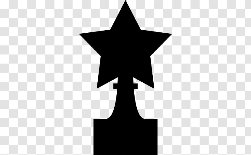 Shape Symbol Award Line - Silhouette - Star Trophy Transparent PNG