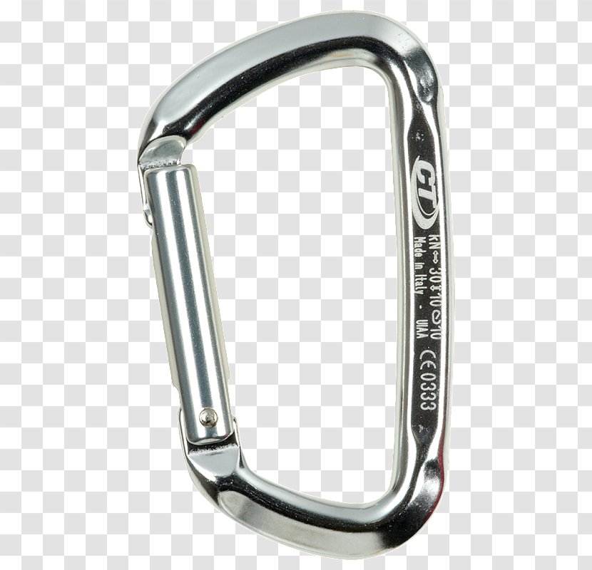 Petzl Djinn Carabiner Climbing Technology D-Shape One Size Maillon - Silver - Karabina Hms Ct Concept Sg Transparent PNG