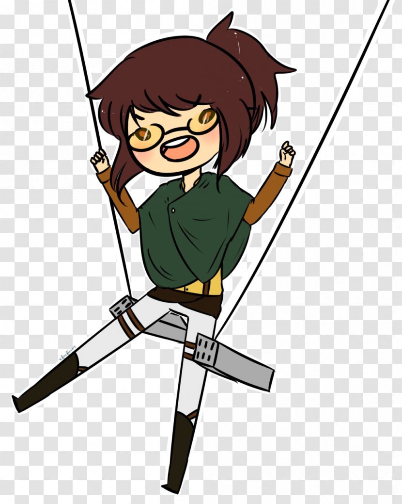 Hange Zoe Attack On Titan Drawing Eren Yeager - Cartoon - Pastor Australiano Transparent PNG