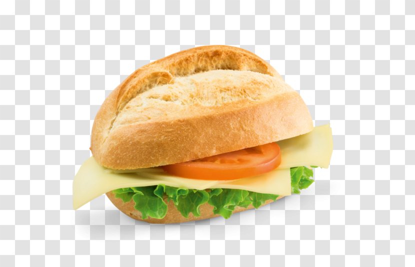 Small Bread Bocadillo Cheese Hamburger - Food Transparent PNG
