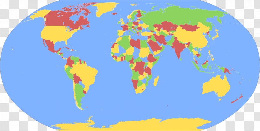 World Map Four Color Theorem - Sky - Colored Lion Transparent PNG