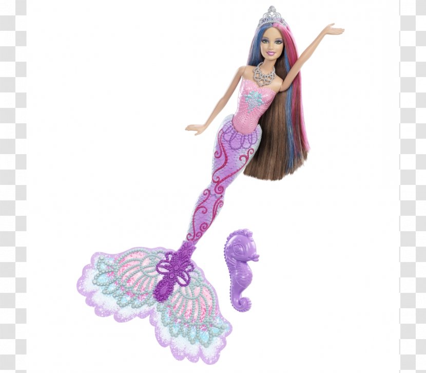 Teresa Color Magic Barbie Rainbow Lights Mermaid Doll Transparent PNG