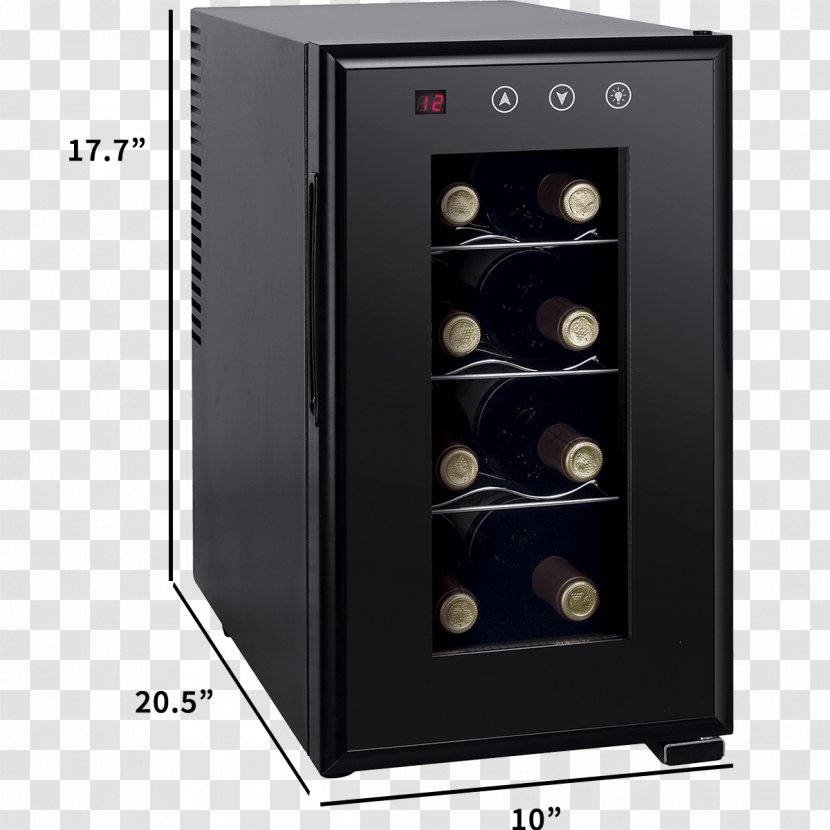 Wine Cooler Refrigerator Bottle Thermoelectric Effect - Racks Transparent PNG