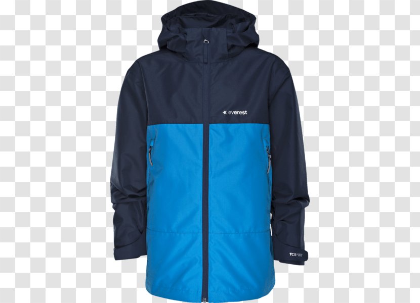 Hoodie Polar Fleece Bluza Jacket - Blue Transparent PNG