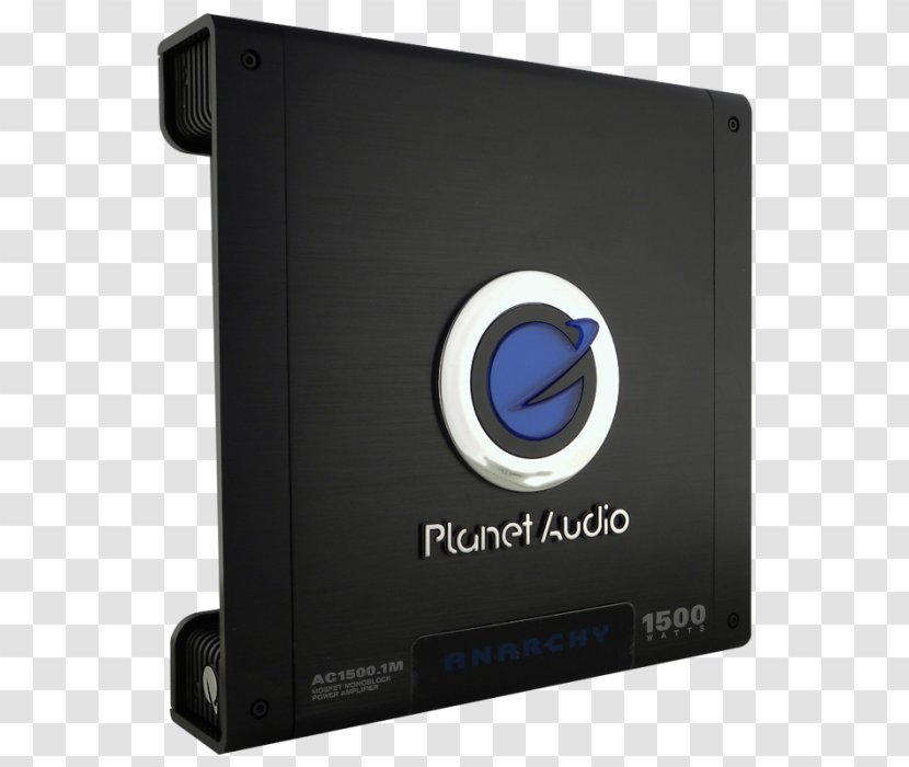Amplificador Woofer Ohm Planet Audio Anarchy AC.1M Electronics - Decibel - Car Transparent PNG