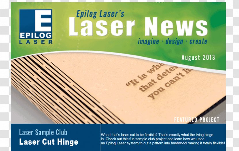 Laser Engraving Epilog Paper Newsletter - Project Transparent PNG