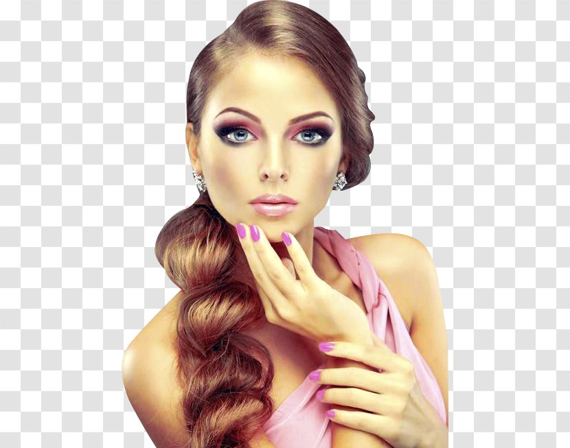 Fashion Portrait Make-up Nail Cosmetics - Manicure Transparent PNG