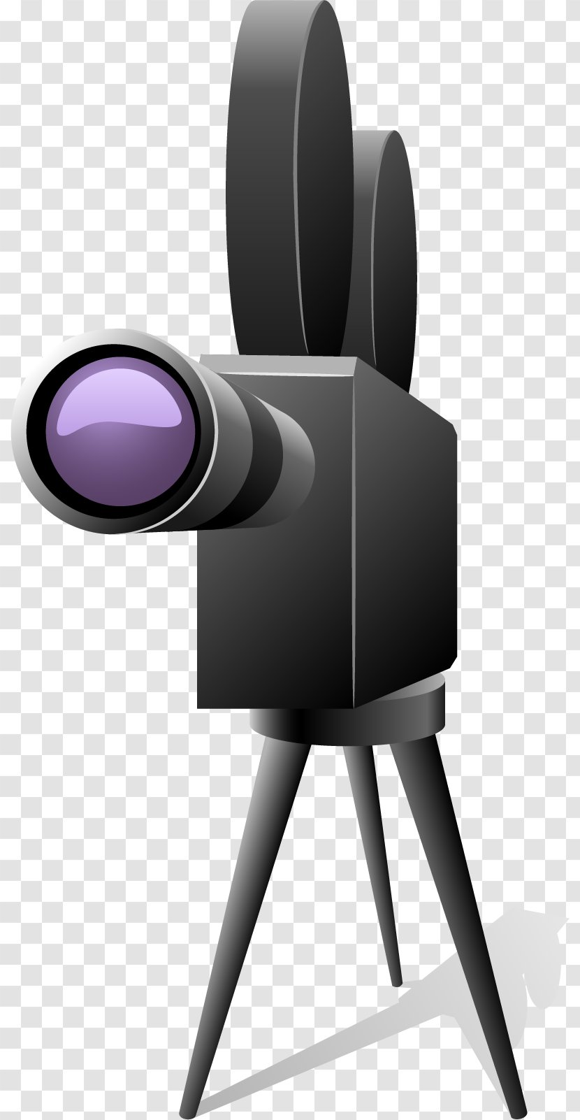 Cinema Film Poster Illustration - Camera Accessory - Vector Painted Transparent PNG