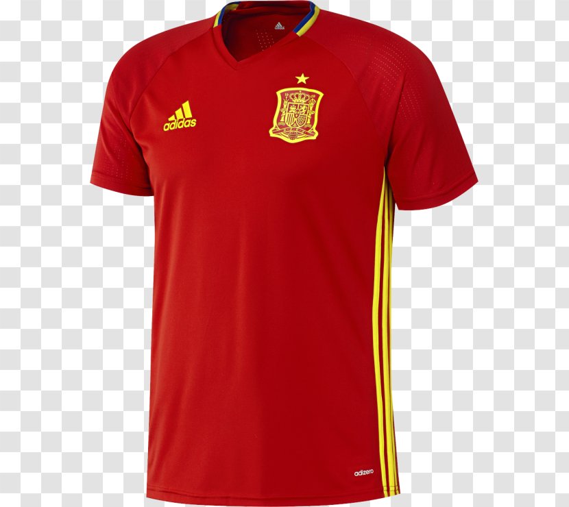 2018 World Cup Spain National Football Team T-shirt Jersey Transparent PNG