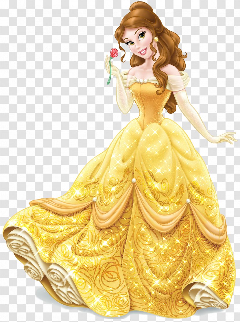 Belle Ariel Cinderella Rapunzel Princess Jasmine - Sticker - Beauty And The Beast Transparent PNG