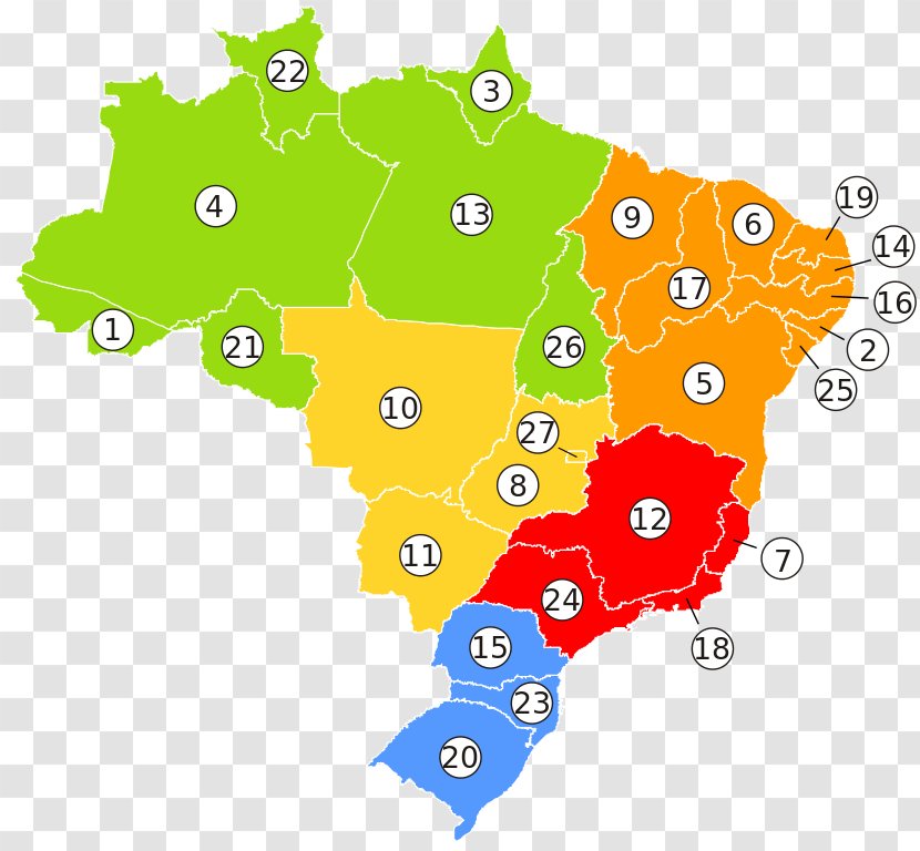 Regions Of Brazil Drainage Basin Hydrography Bacia Araguaia-Tocantins South Region, - East North Central States Transparent PNG