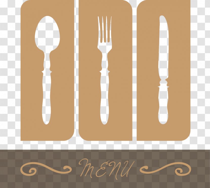 Knife Fork Wooden Spoon - Text - Vector And Transparent PNG