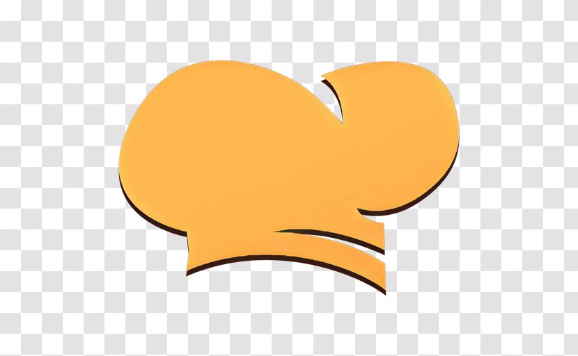 Orange - Cartoon - Logo Heart Transparent PNG