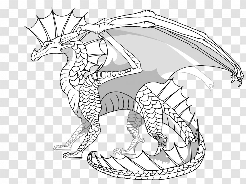 Line Art Dragon Character Legendary Creature - Mythical - Buffalo Wings Transparent PNG
