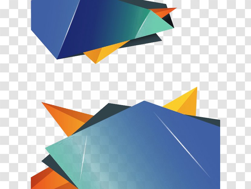 Geometry Computer File - Triangle - Blue Diamond Background Transparent PNG