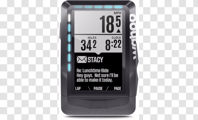 Bicycle Computers Wahoo Fitness ELEMNT GPS Bike Computer BOLT Limited Edition Cycling Lezyne Micro C Watch - Gps Navigation Systems Transparent PNG