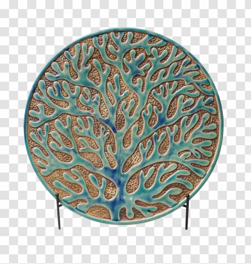 Porcelain Visual Arts Plate Pattern - Blue Bough Transparent PNG