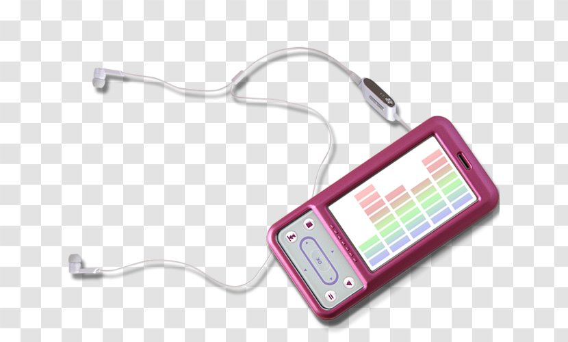 Mobile Phone MP3 Player Headphones - Frame - Mp3 And Transparent PNG