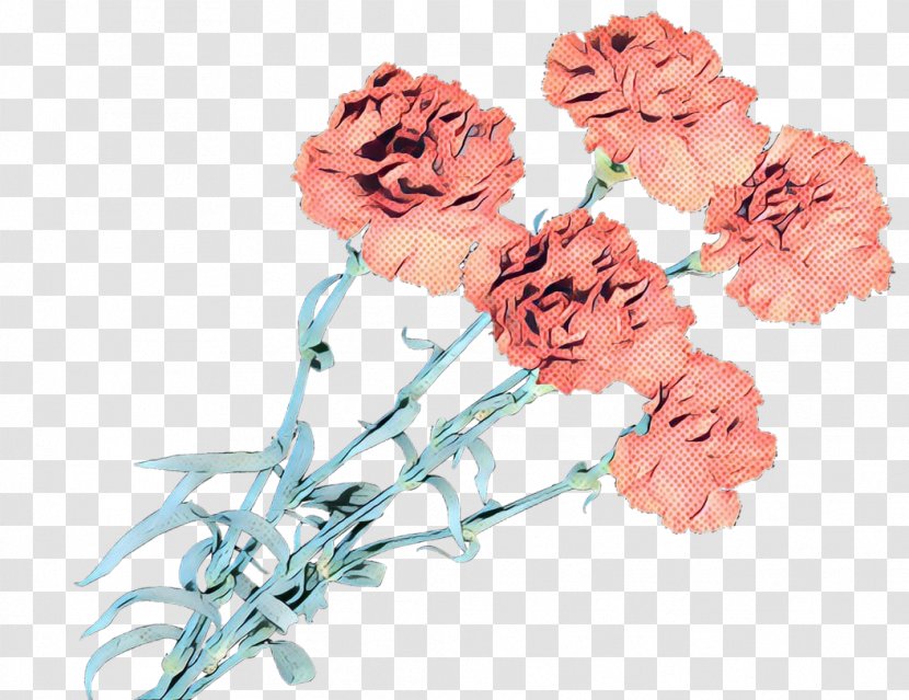 Garden Roses Carnation Cut Flowers Floral Design - Fictional Character - Pink Transparent PNG