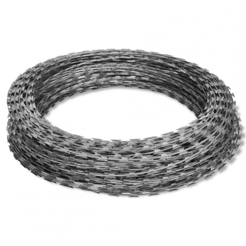 Barbed Tape Wire Concertina Galvanization - Barbwire Transparent PNG