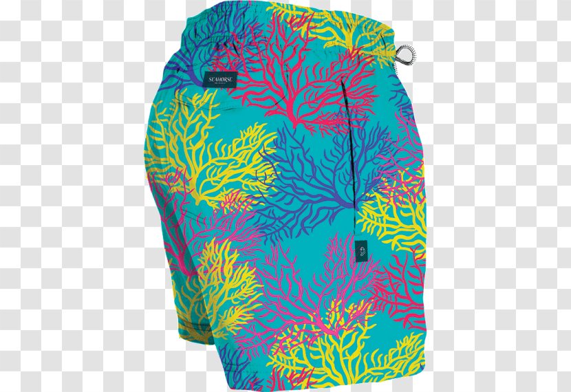 Swimsuit Shorts Turquoise - Bottom - Seahorse. Transparent PNG