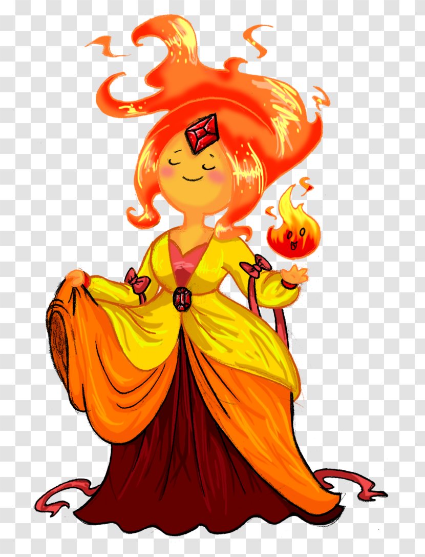 Female Flower Legendary Creature Clip Art - Mythical - Flame Princess Transparent PNG