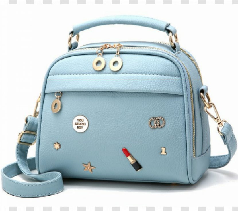 Handbag Leather Blue Wallet - Hand Luggage - Girls Bag Transparent PNG