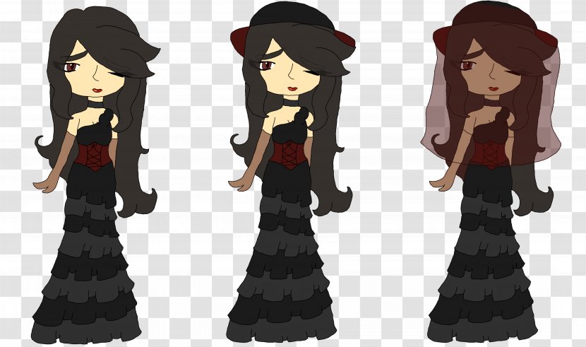 Human Black Hair Cartoon Gown Character - My Fair Lady Title Transparent PNG