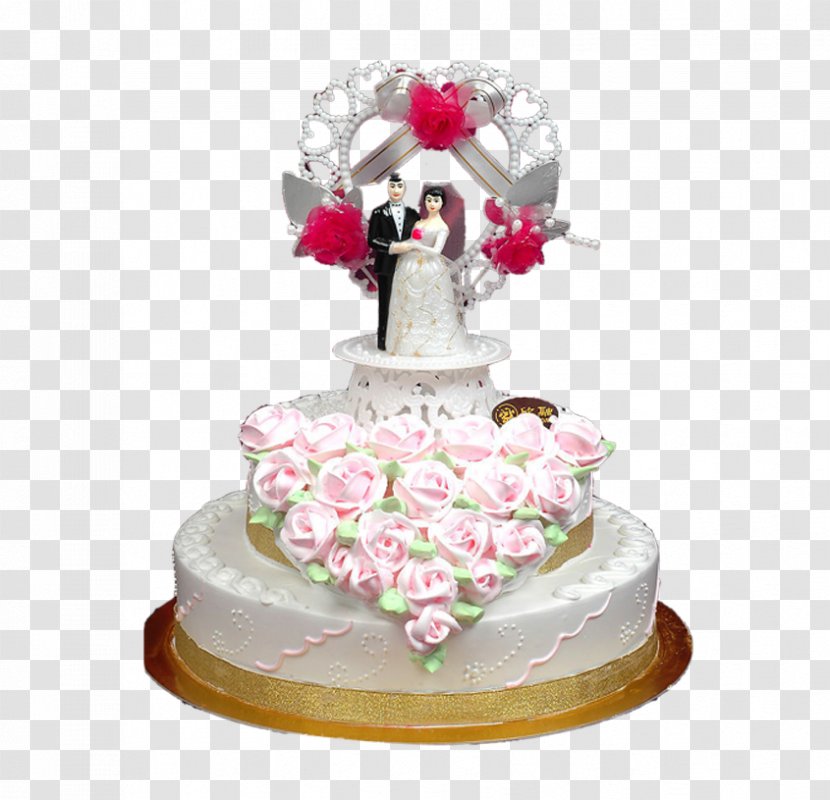 Wedding Cake Birthday Torte Chocolate - Fondant Icing - Cakes Transparent PNG
