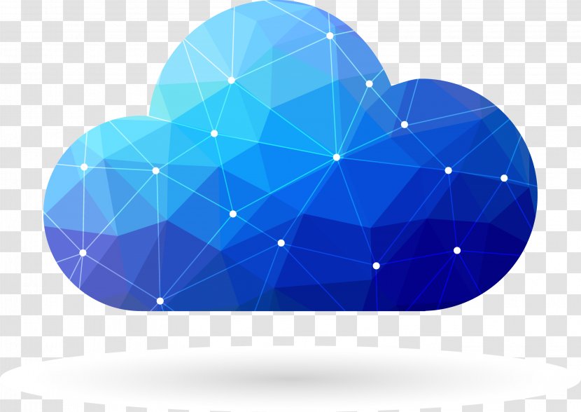 Cloud Computing Enterprise Resource Planning Infor Industry Scalability - Blue - Vector Polygons Transparent PNG