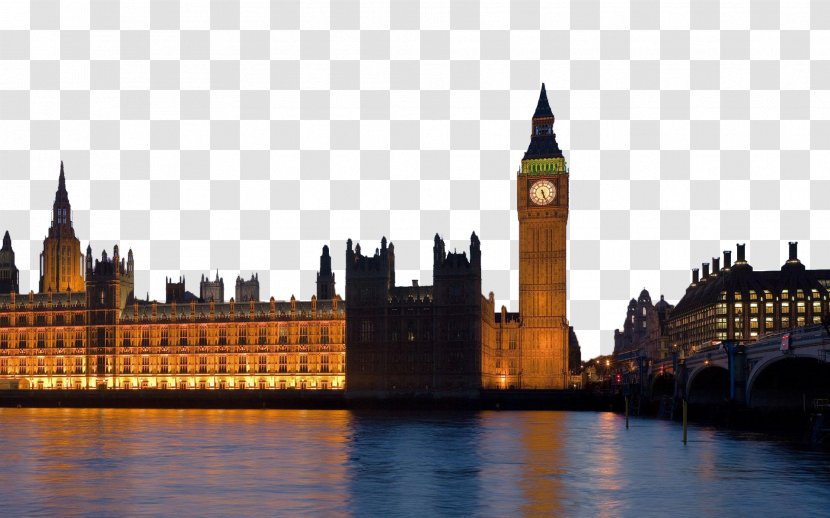Palace Of Westminster Big Ben Parliament Square The United Kingdom House Lords - Under Lights Transparent PNG