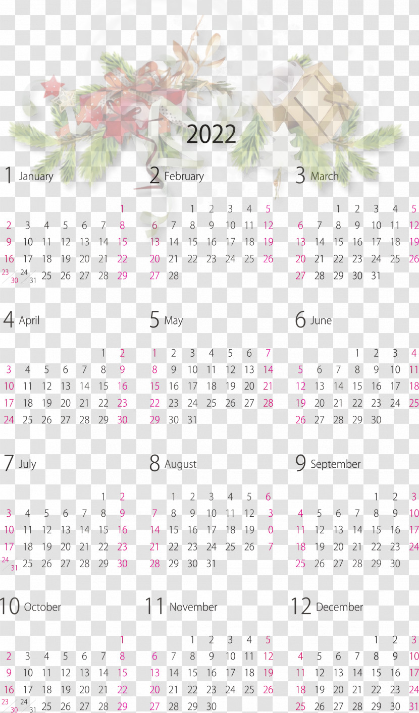 Calendar System Meter Font Transparent PNG