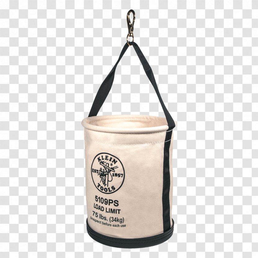 Tool Bags Klein Tools Storage Bins 30cm . Straight-Wall Bucket Beige 5109S Number 6 Canvas Wide-Opening - Pliers - Widening A Wall Opening Transparent PNG