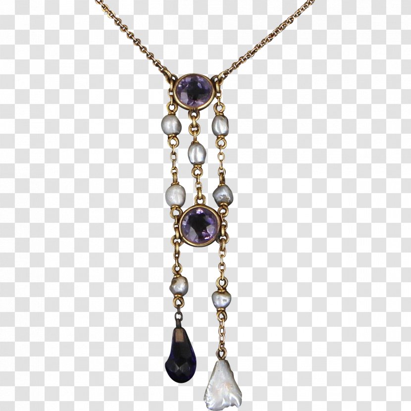 Amethyst Charms & Pendants Necklace Body Jewellery - Purple Transparent PNG