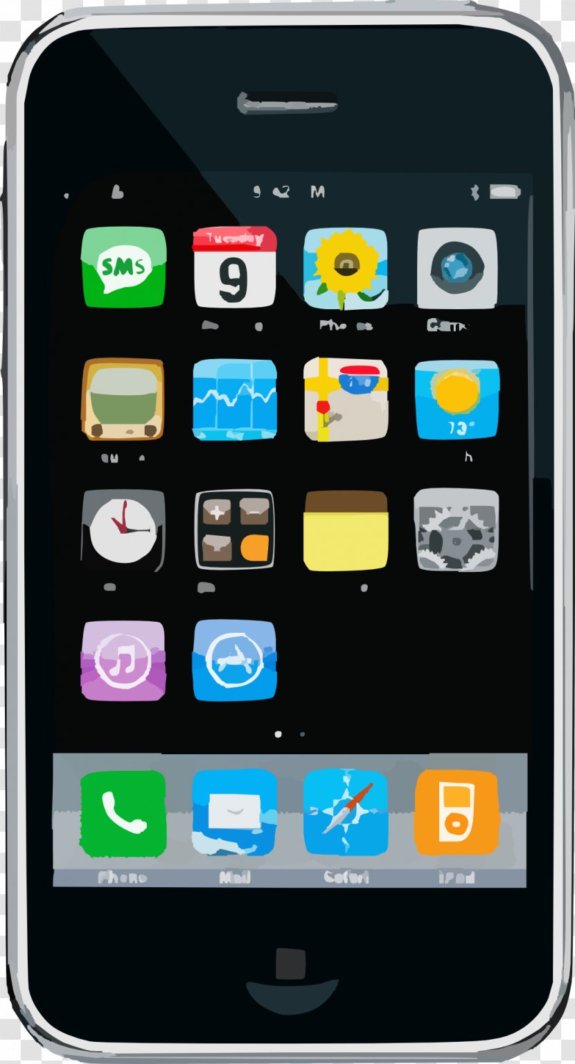 IPhone 3GS 4 5 - Multimedia - Iphone Apple Transparent PNG
