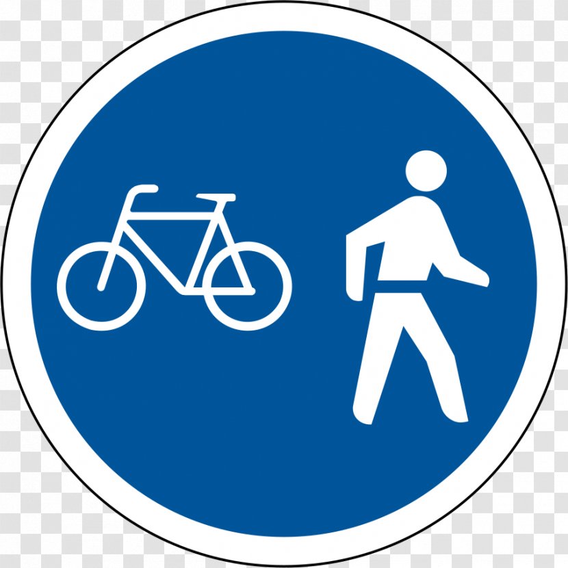 Electric Bicycle Segregated Cycle Facilities Blue-bike Traffic Sign Transparent PNG
