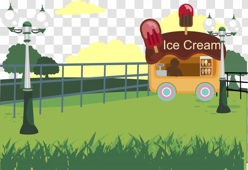 Ice Cream Cone Scoop - Heart - Vector Shop Transparent PNG