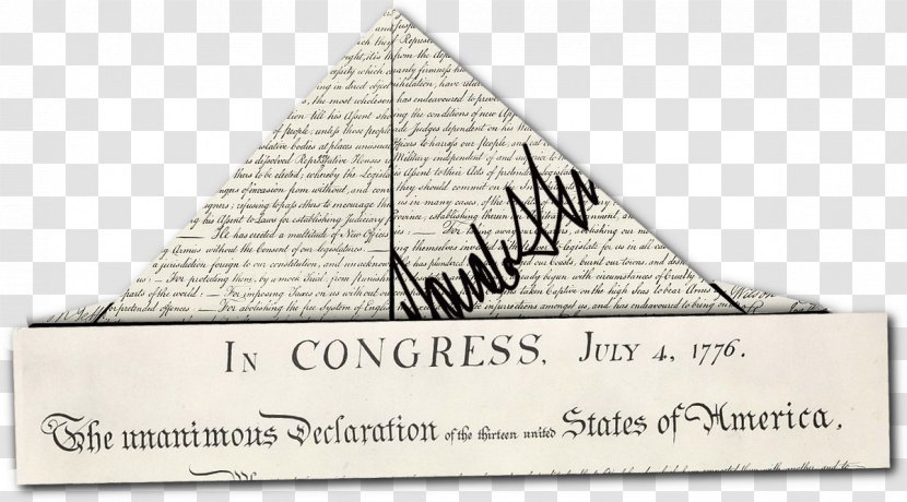 United States Declaration Of Independence Triangle Font - Hungarian Transparent PNG