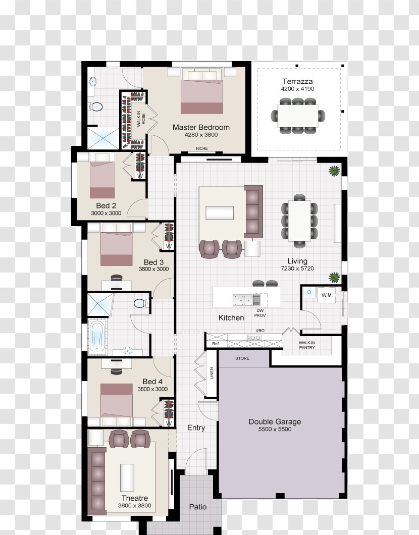 Floor Plan House Beechwood Homes - Drawing - Twenty-four Integrity Transparent PNG