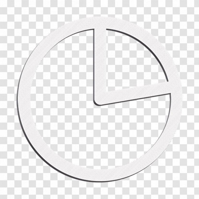 Chart Icon Graph Pie - Blackandwhite - Symbol Transparent PNG
