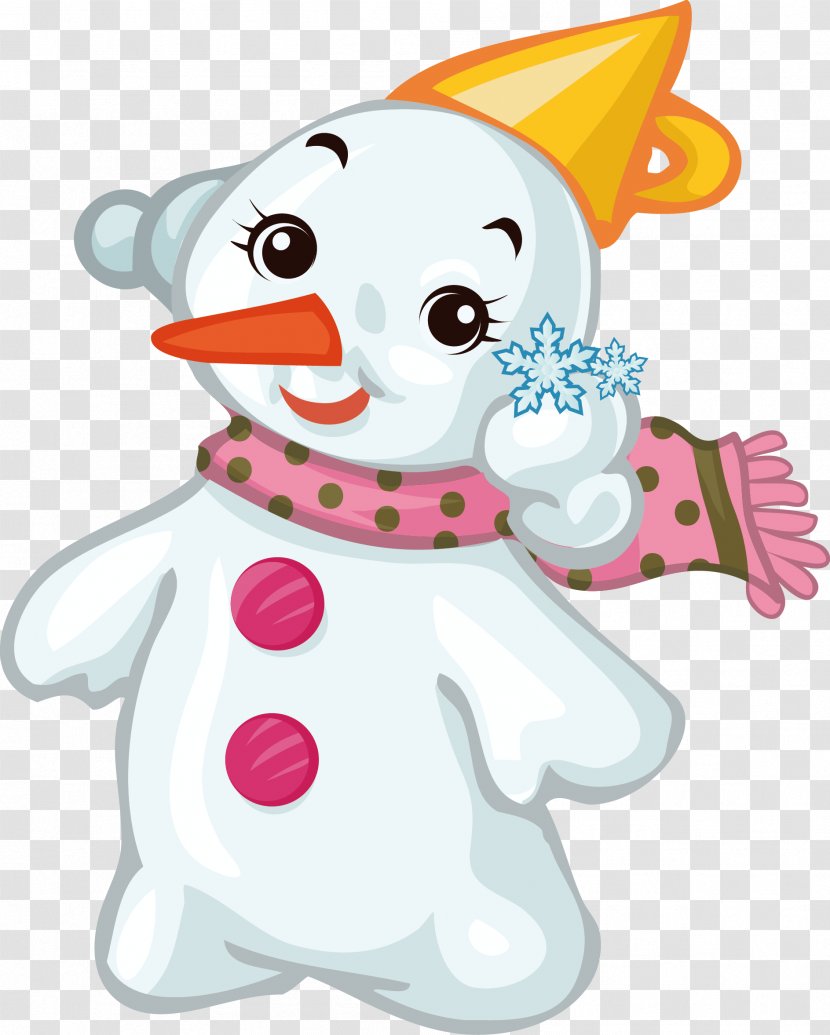 Snowman Drawing - Flower Transparent PNG