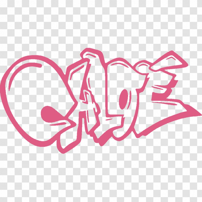 Illustration Logo Design Brand Clip Art - Pink - Creative Graffiti Transparent PNG
