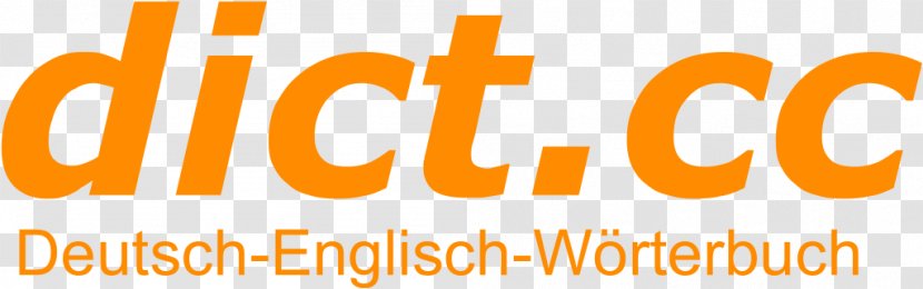 Dict.cc Dictionary Logo Thumbnail Font - Text - Orange Transparent PNG