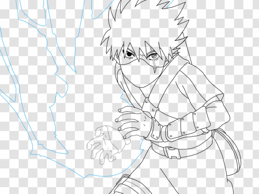 Kakashi Hatake Sasuke Uchiha Naruto Uzumaki Line Art - Tree Transparent PNG