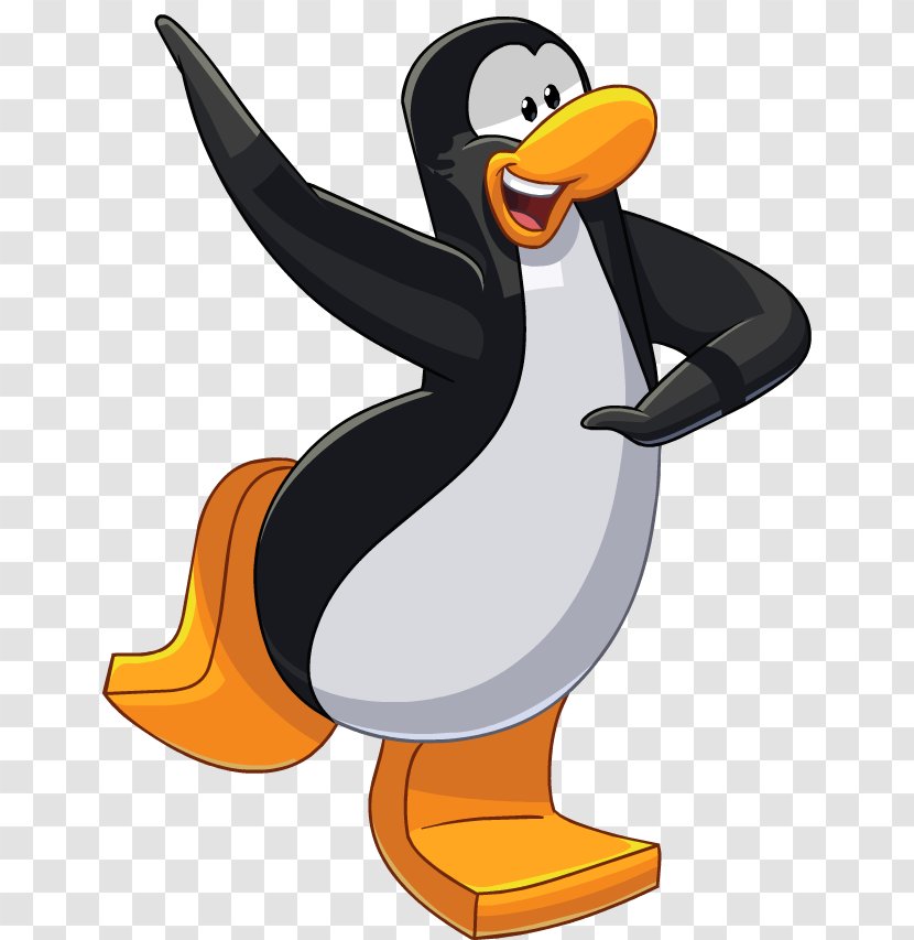 Club Penguin King Blog Green - Water Bird Transparent PNG