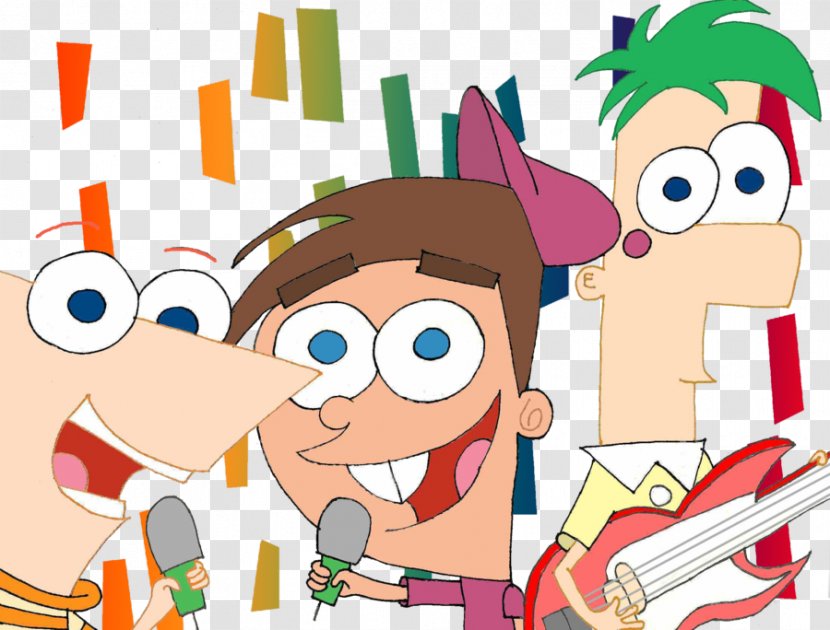 Ferb Fletcher Phineas Flynn Timmy Turner Poof Trixie Tang - Watercolor - Cartoon Transparent PNG