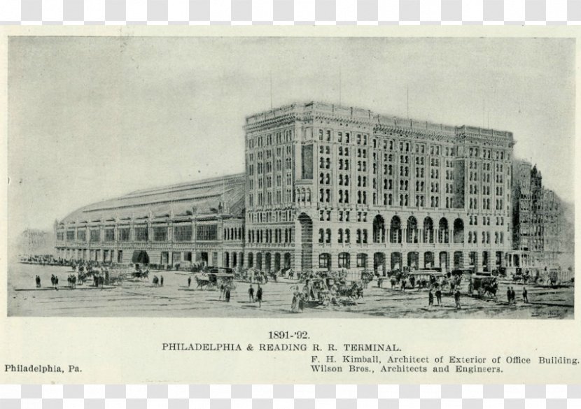 Reading Terminal Market Train Food Hall Architecture Paper Transparent PNG