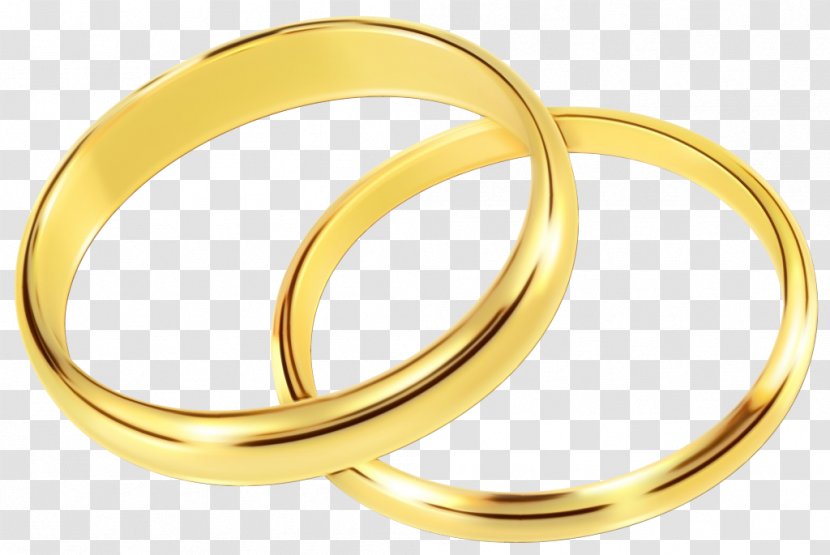 Wedding Ring - Wet Ink - Bangle Gold Transparent PNG