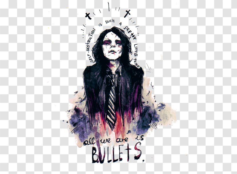 My Chemical Romance Demolition Lovers The Black Parade I Brought You Bullets, Me Your Love Danger Days: True Lives Of Fabulous Killjoys - Silhouette - Frame Transparent PNG